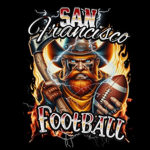 San Francisco Football PNG & SVG: Team Digital Design (Digital Download)