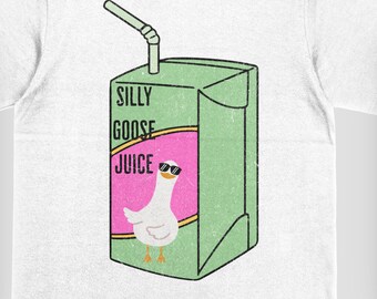 Funny Goose Juice Box PNG: Quirky Waterfowl Graphic (Digital Download)