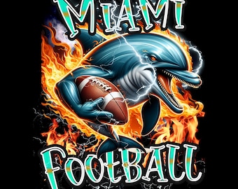 Miami Football PNG: Stylish Team Fan Art (Digital Download)