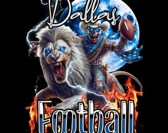 Stylish Dallas Football PNG: Game Day Fan Art (Digital Download)