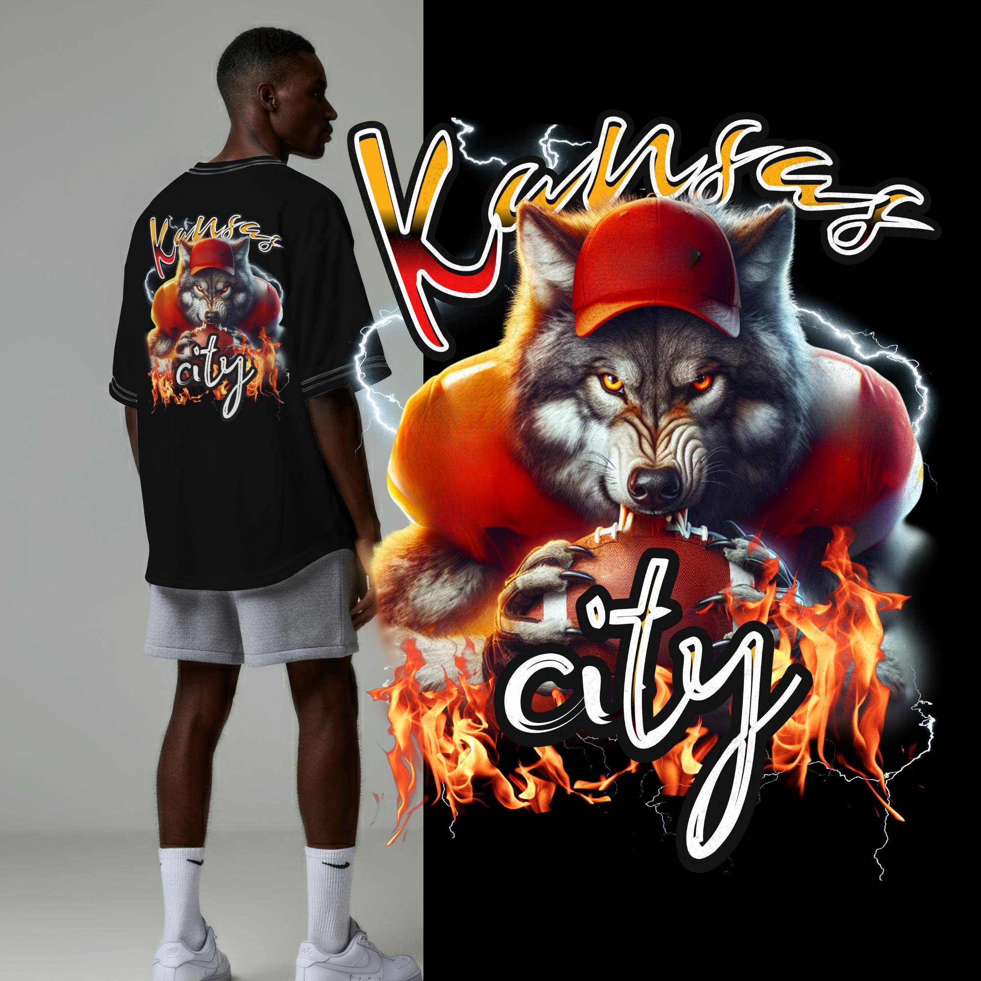 T-shirt Enfant Motif Tête De Loup - Marque Kunst Und Magie - Coton, Couleur Noire - Neuf Avec étiquettes