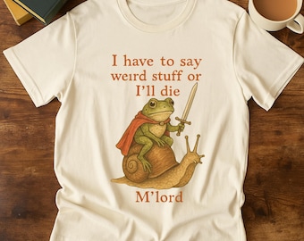 Cottagecore Frog Knight T-Shirt – Lustiges Mittelalter-Shirt