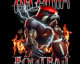 Atlanta Football Mascot PNG: Fan Art Digital Download