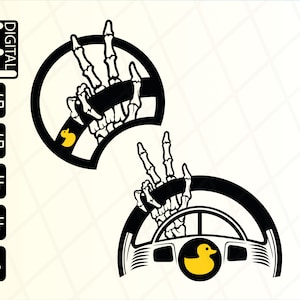 Duck Off Road Svg, Skeleton Peace Hand 4x4 Offroad Car Svg, Peace Hand Svg, File Svg, File Cricut, Decalcomania per auto Svg, Png, Svg, Eps, Pdf, Dxf