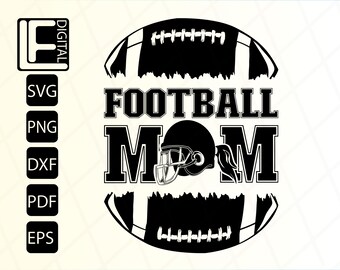 Football Mom Svg, Football Mom Shirt Svg, Cheer Mom Svg, Football Season Svg, Svg Files For Cricut, Clipart, Cut Files, Svg, Png, Pdf, Eps