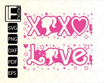 Xoxo svg, Love svg, Valentines Day svg, Heart Svg, Trendy Svg, Popular Svg, Svg Files, Cricut Files, Cut Files, Clipart, Png, Svg, Dxf, Eps