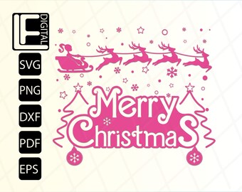 Christmas svg, Merry Christmas Svg, Christmas Shirt Svg, Svg Files For Cricut, Clipart, Cut File, Clipart, Png, Svg, Pdf, Dxf, Eps