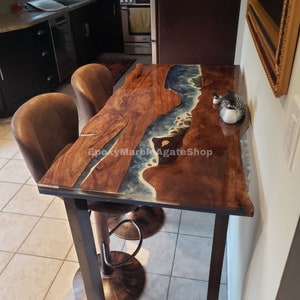 Wood and epoxy dining,conference,sofa, table,epoxy river table, live edge,dining table, epoxy countertop, custom solid wood-home decor