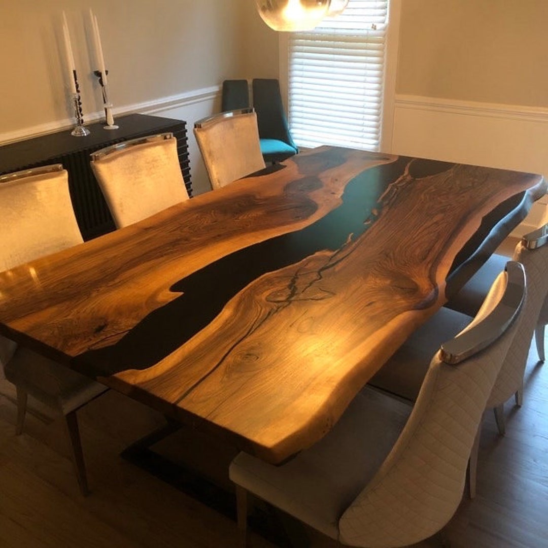 Epoxy Dining Table, Counter Desk Table, Resin Coffee Table, Hallway