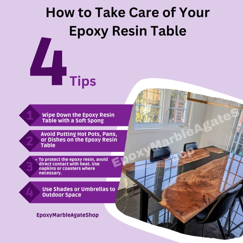 Clear Epoxy,resin Table,large Epoxy Table Top, Clear Resin Epoxy Table