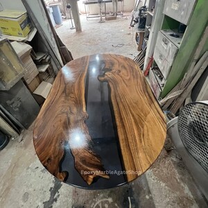 Epoxy Dining Table | Custom River Table for Kitchen | Wood & Resin Coffee Table | Handmade Modern Home Decor