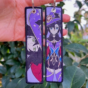 BUY 2 GET 3 - Double-sided Embroidered Anime Keychain / Key Tags / Jet Tag