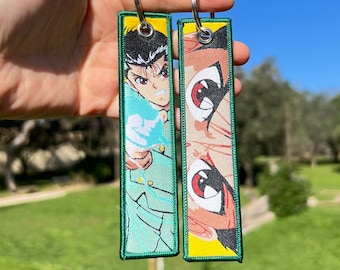 BUY 2 GET 3 - Double-sided Embroidered Anime Keychain / Key Tags / Jet Tag