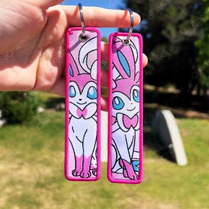 BUY 2 GET 3 - Double-sided Embroidered Anime Keychain / Key Tags / Jet Tag