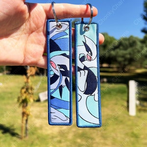 COMPRA 2 Y LLÉVATE 3 - Llavero de anime bordado de doble cara / Etiquetas para llaves / Jet Tag