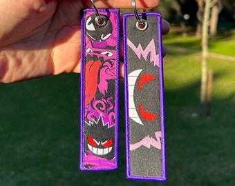 BUY 2 GET 3 - Double-sided Embroidered Anime Keychain / Key Tags / Jet Tag