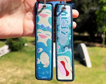 BUY 2 GET 3 - Double-sided Embroidered Anime Keychain / Key Tags / Jet Tag