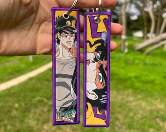 BUY 2 GET 3 - Double-sided Embroidered Anime Keychain / Key Tags / Jet Tag