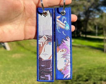 BUY 2 GET 3 - Double-sided Embroidered Anime Keychain / Key Tags / Jet Tag