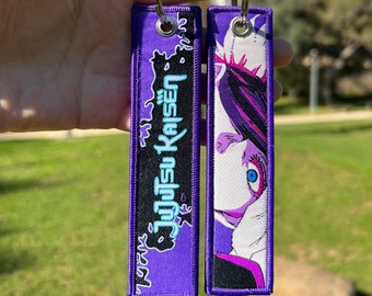 BUY 2 GET 3 - Double-sided Embroidered Anime Keychain / Key Tags / Jet Tag