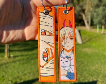 BUY 2 GET 3 - Double-sided Embroidered Anime Keychain / Key Tags / Jet Tag
