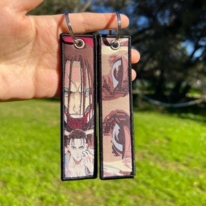 BUY 2 GET 3 - Double-sided Embroidered Anime Keychain / Key Tags / Jet Tag