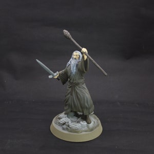 Gandalf | Szary Gandalf, J.R.R. Tolkien, Władca Pierścieni, Gollum, Saruman, Malowana Figura, Rzeźba Filmowa