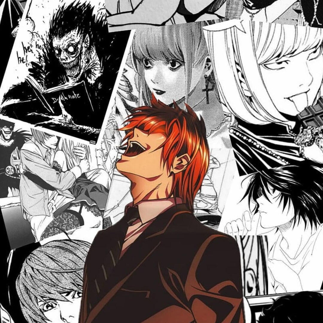 Death Note Coloring Pages-death Note Anime Coloring - Etsy