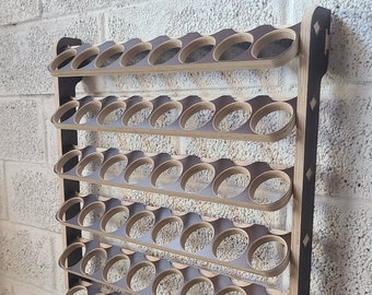 Spuitbus met 48 sleuven Muurhouder Multiplex Garage Opbergrek Muurbevestiging Verfopberger