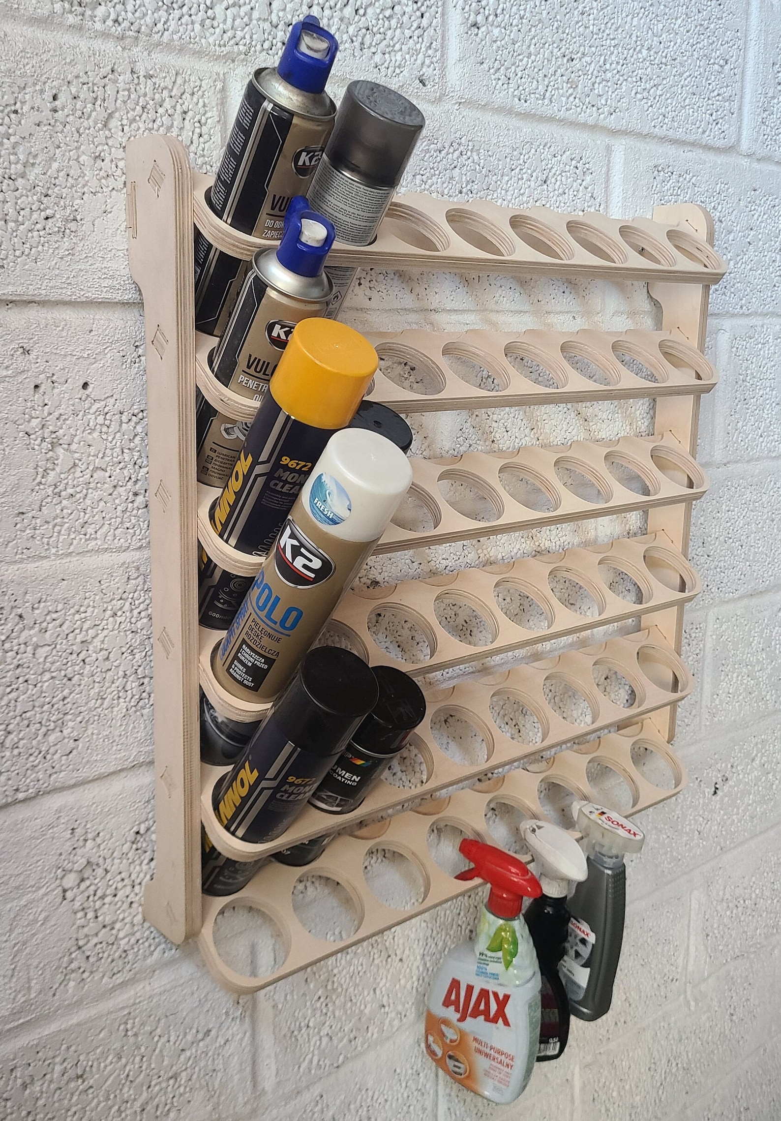 YEXEXINM 2x Magnetische Spraydosen Halterung - Organizer Für Werkstatt & Garage, Schwarz