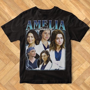 Amelia Shepherd Grey&#39;s Anatomy Vintage T-Shirt: Unisex Cotton Tee