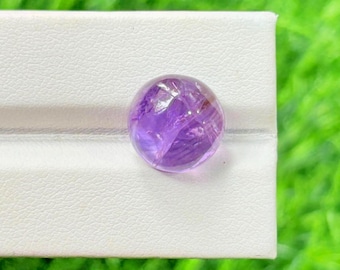 Amethyst Cabochon: 12MM Round Purple Gemstone
