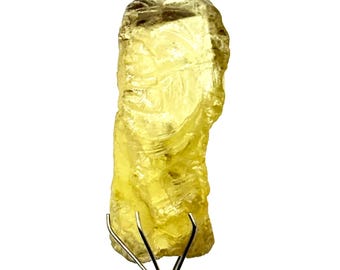 Natürlicher Lemon Quarz Rohstein • 32.80 ct • Nicht erhitzter polierter Edelstein