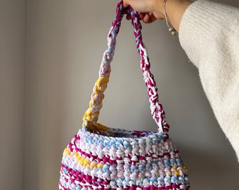 multi shoulder crochet bow bag