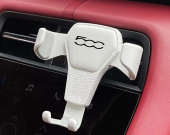 Fiat 500 White Phone Holder