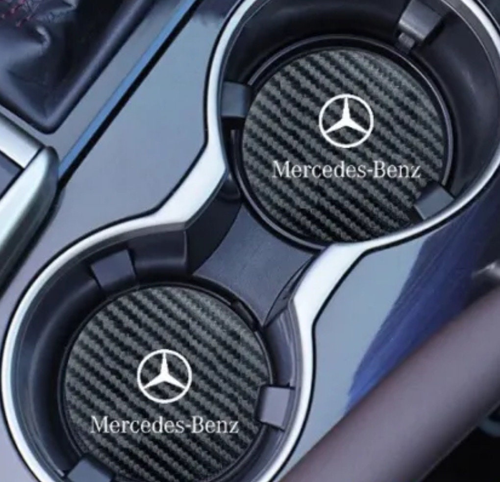 2PCS Car Cup Coasters, For 2015-2020 Mercedes-Benz Smart Non-Slip Coaster  Cup Embedded Decorative Coasters Car Interior Accessory : :  Automotive