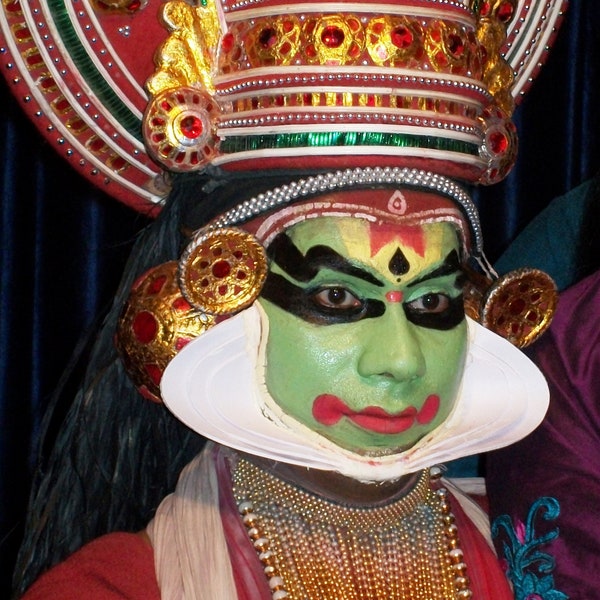 Kerala dance Kathakali I Kathakali Dancer Face Kerala I Kerala Dance Indian photo print for frame HD Art Deco Large Print Jpg Royalty Free