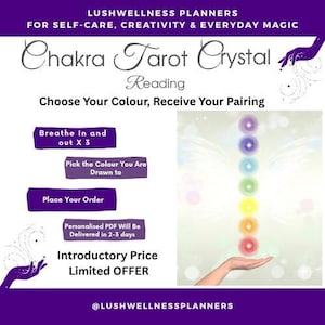 Chakra-tarotlezing met kristal en etherische olie (pdf-download) | Manifesteer je wensen met affirmaties | Tarotgids |Tarot