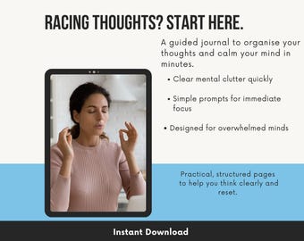 Calming Your Mind Journal – Self-Care Rituals, Mental Clarity