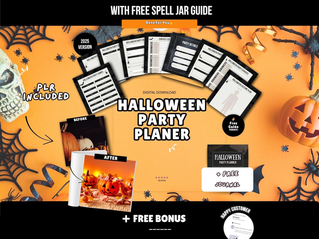 Halloween Party Planner | Printable Halloween Organizer | Spooky Event ...
