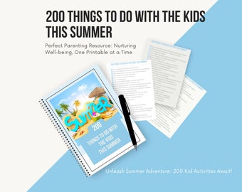 ¡Diversión de verano: Guía de 200 actividades para niños para un sinfín de aventuras!