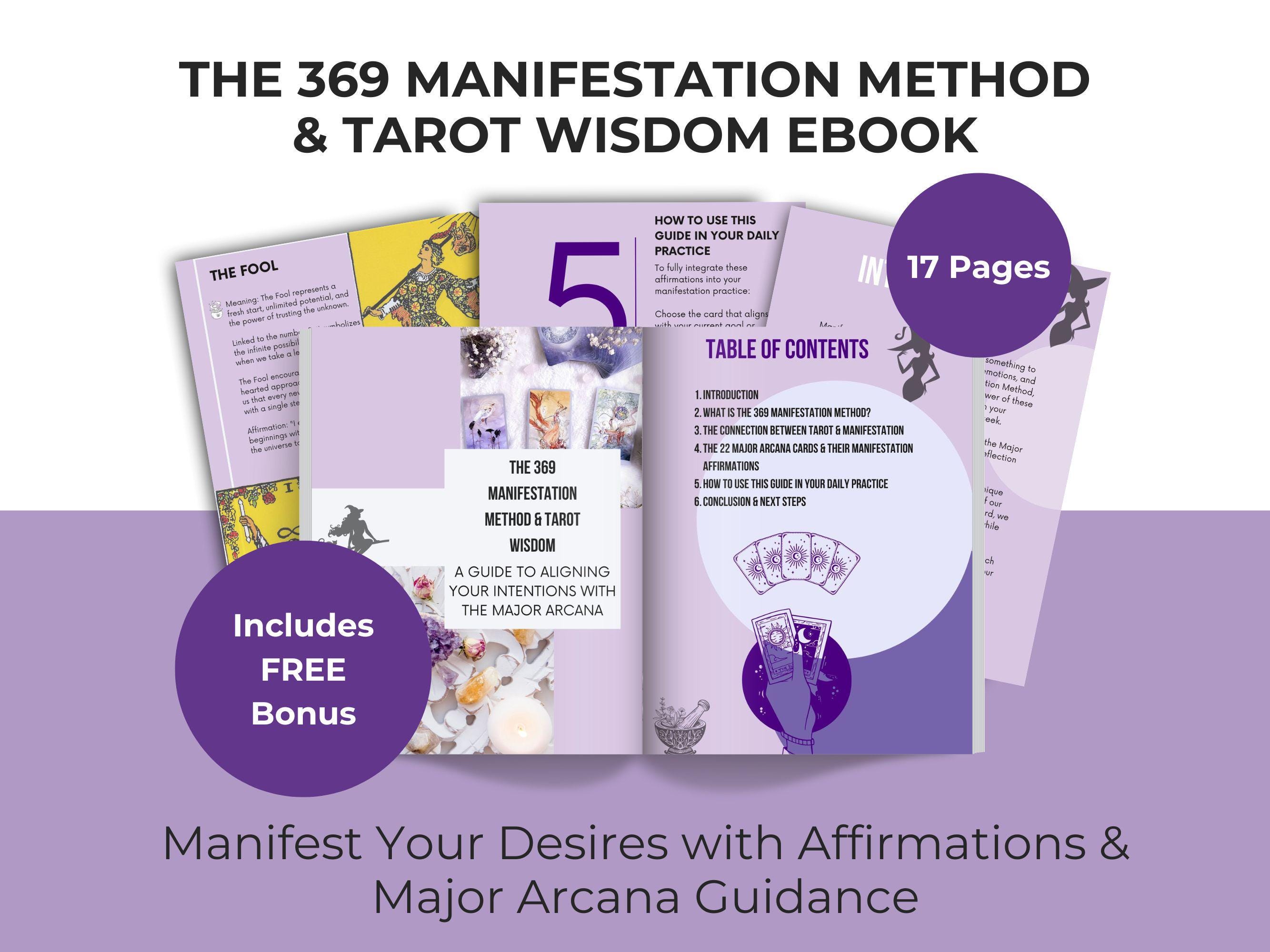 369 Manifestation Method & Tarot Guide | Printable PDF | Manifestation ...