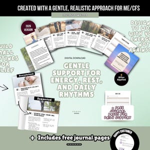 Zelfzorgplanner ME/cvs afdrukbaar | Gids voor POTS-energiestimulatie | Tijdschrift ter ondersteuning van chronische vermoeidheid | Zachte dagelijkse routine-tracker