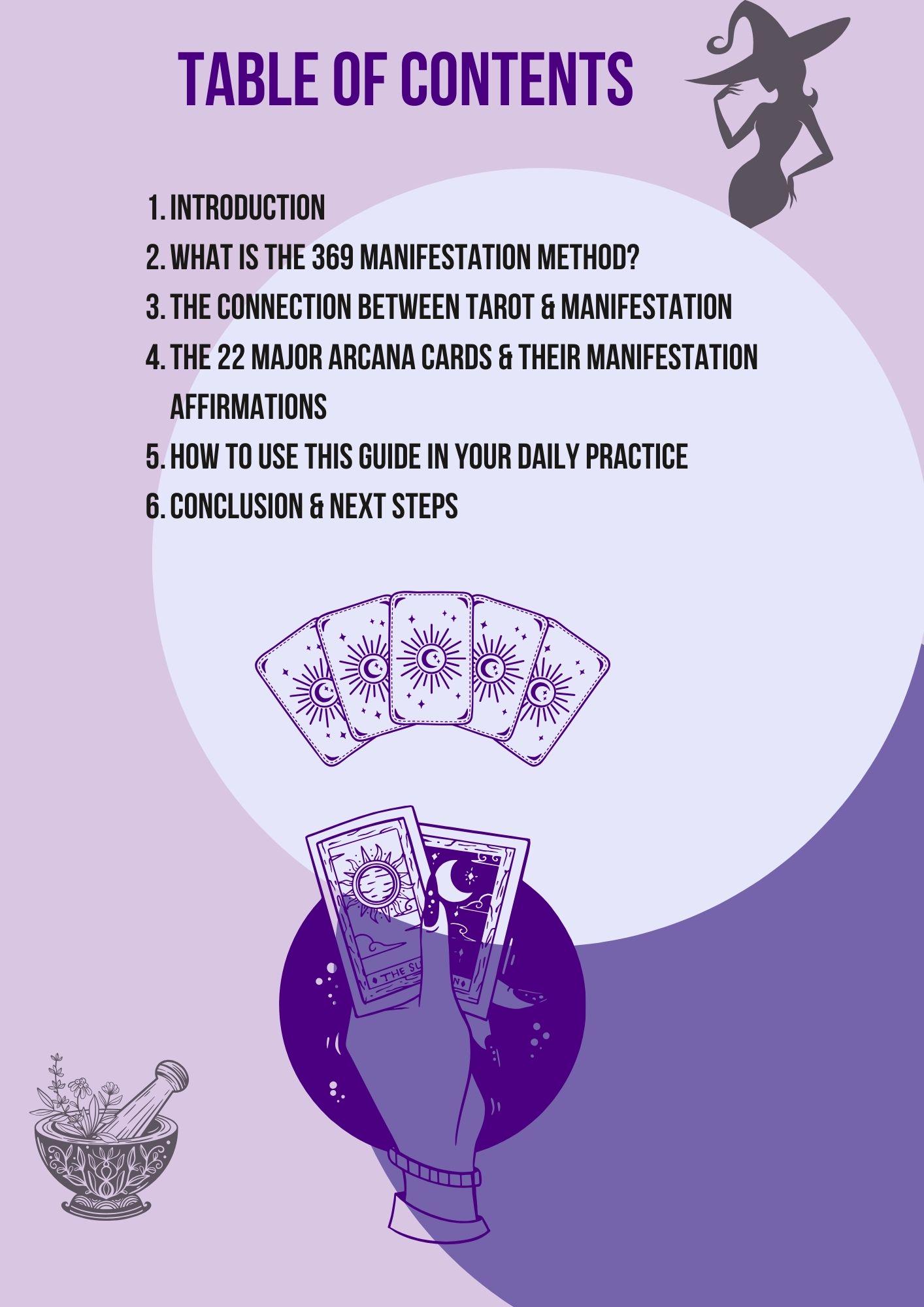 369 Manifestation Method & Tarot Guide | Printable PDF | Manifestation ...
