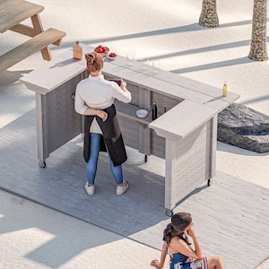 6ft Diy Outdoor Bar Plans With Wheels - Etsy