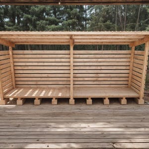 DIY Firewood Shed Plan, Wood Storage Shed DIY, Backyard Firewood Plan