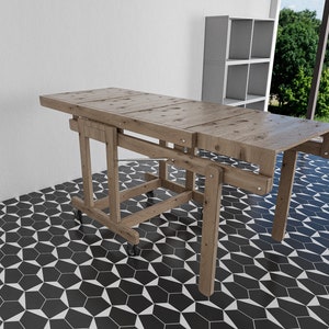 100 cm klappbare Werkbank mit 3 Regalböden, DIY-Plänen zum Umwandeln der Werkbank