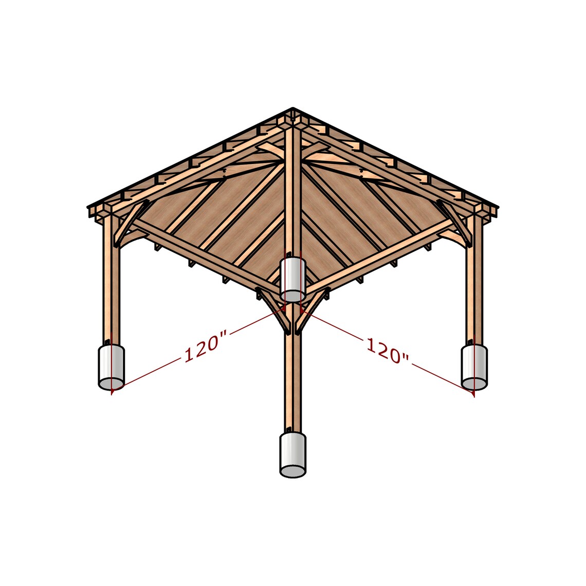 Diy Gazebo Diy Gazebo Plans Diy Pergola Plans Gable Shed Etsy
