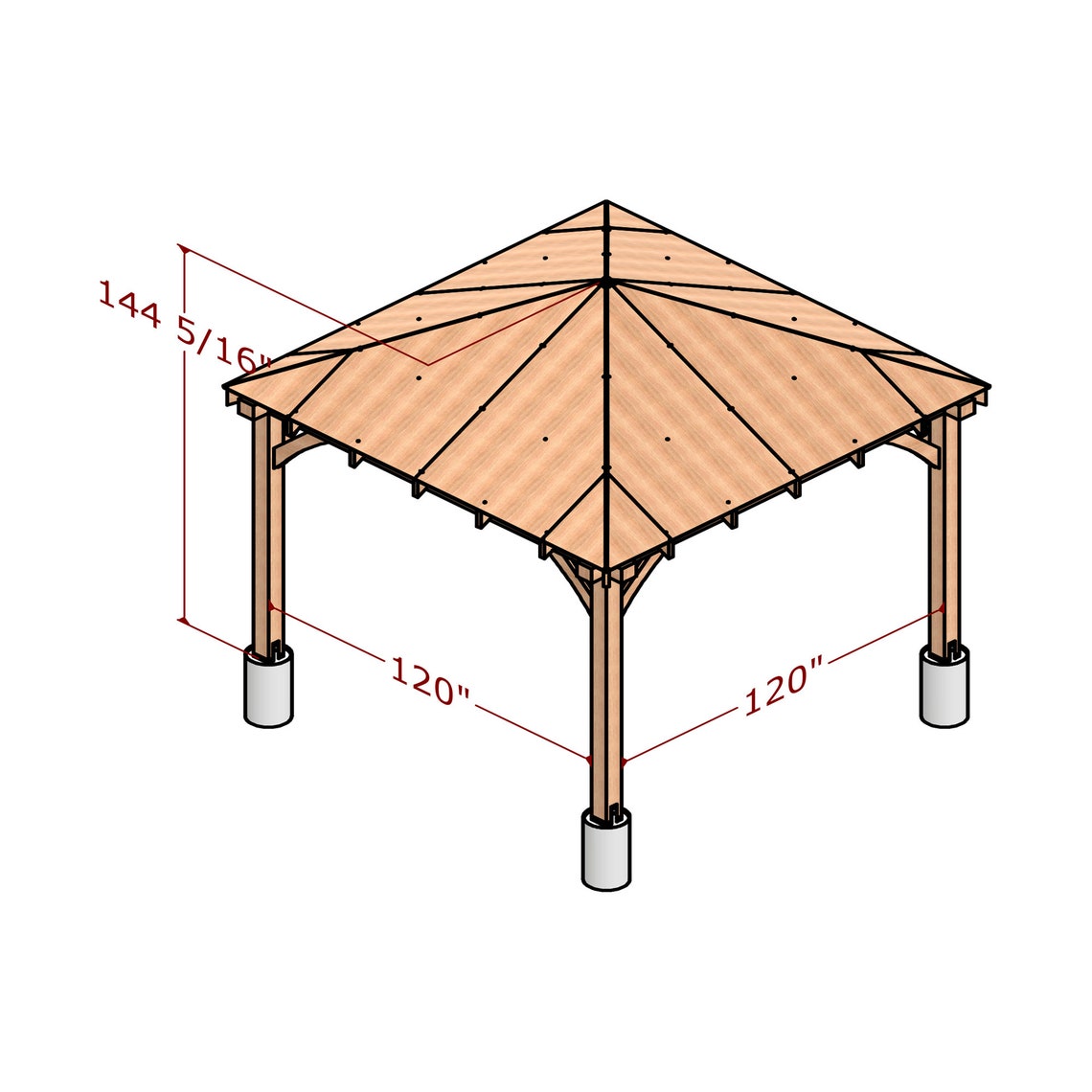 Diy Gazebo Diy Gazebo Plans Diy Pergola Plans Gable Shed Etsy