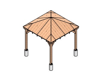 Diy Gazebo, Diy Gazebo Plans, Diy Pergola Plans, Gable shed Plan